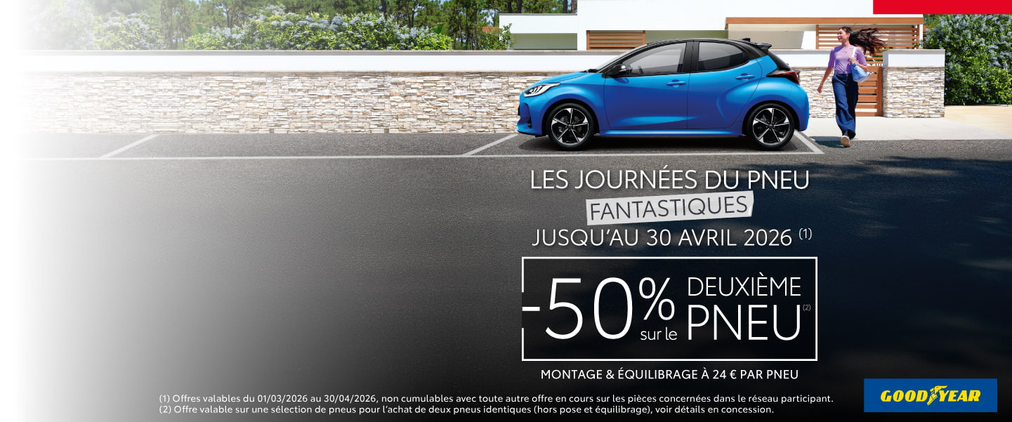 50% de REMISE sur votre 2ème PNEU